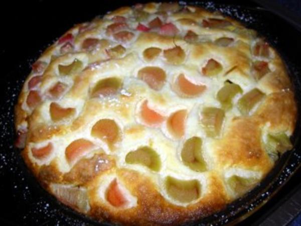 Rhabarber Quark Auflauf - einfach - 93 kcal/100g