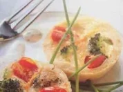Mini- Gemüsequiches mit Kräutersahne - Rezept