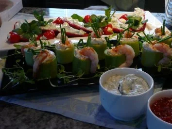 Rezept: VORSPEISENTELLER/FISCH 2 Bild Nr. 3 VORSPEISENTELLER/FISCH 2 - Rezept - Bild Nr. 3