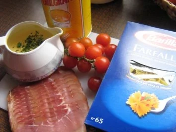 Nudelpfanne aus Farfalle und Sauce Hollandaise - Rezept - Bild Nr. 2