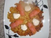 Rezept: Kartoffelgerichte: Kartoffelpuffer mit Lachs Kartoffelgerichte: Kartoffelpuffer mit Lachs - Rezept