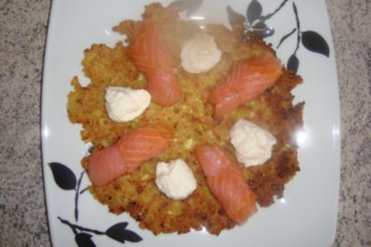 Bilder für Kartoffelgerichte: Kartoffelpuffer mit Lachs - Rezept