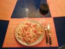 Fisch: Scharfer Seelachs mit Penne und Pilzsoße - Rezept