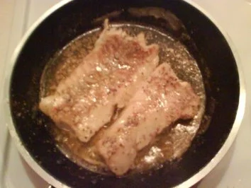 Fisch: Scharfer Seelachs mit Penne und Pilzsoße - Rezept - Bild Nr. 4