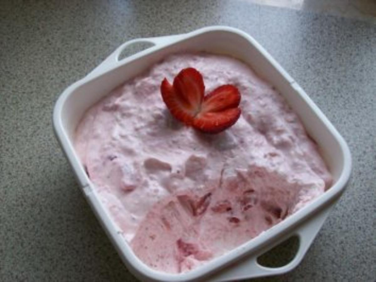 Joghurtcreme mit Erdbeeren (oder Himbeeren) - Rezept