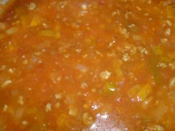 Rezept: Hackfleisch-Soße schmeckt lecker zu Spaghetti Bild Nr. 12 Hackfleisch-Soße schmeckt lecker zu Spaghetti - Rezept - Bild Nr. 12