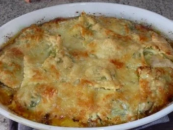 Auflauf: Ravioli mit Spinatfüllung - Rezept