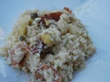 Risotto mit Gorgonzola und gebratenem Spargel - Rezept