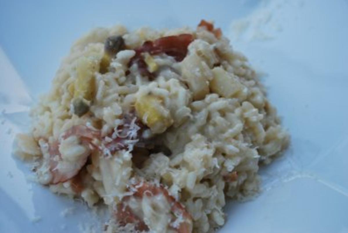 Risotto mit Gorgonzola und gebratenem Spargel - Rezept von Anni2000