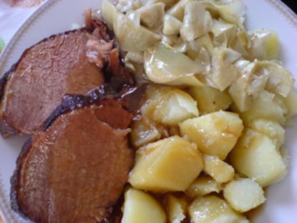 Bilder für Kasslerbraten mit Artischockenherzen - Rezept