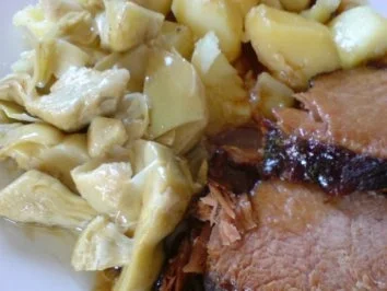 Rezept: Kasslerbraten mit Artischockenherzen Bild Nr. 12 Kasslerbraten mit Artischockenherzen - Rezept - Bild Nr. 12