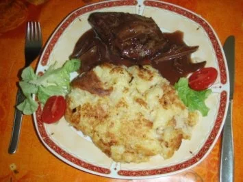 Lammrückenfilet mit Rösti und Salat - Rezept