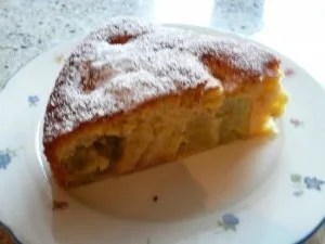 Versunkener Rhabarberkuchen - Rezept