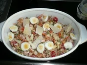 SPARGEL/SALAT:Spargelsalat Silke mit Rucola - Rezept