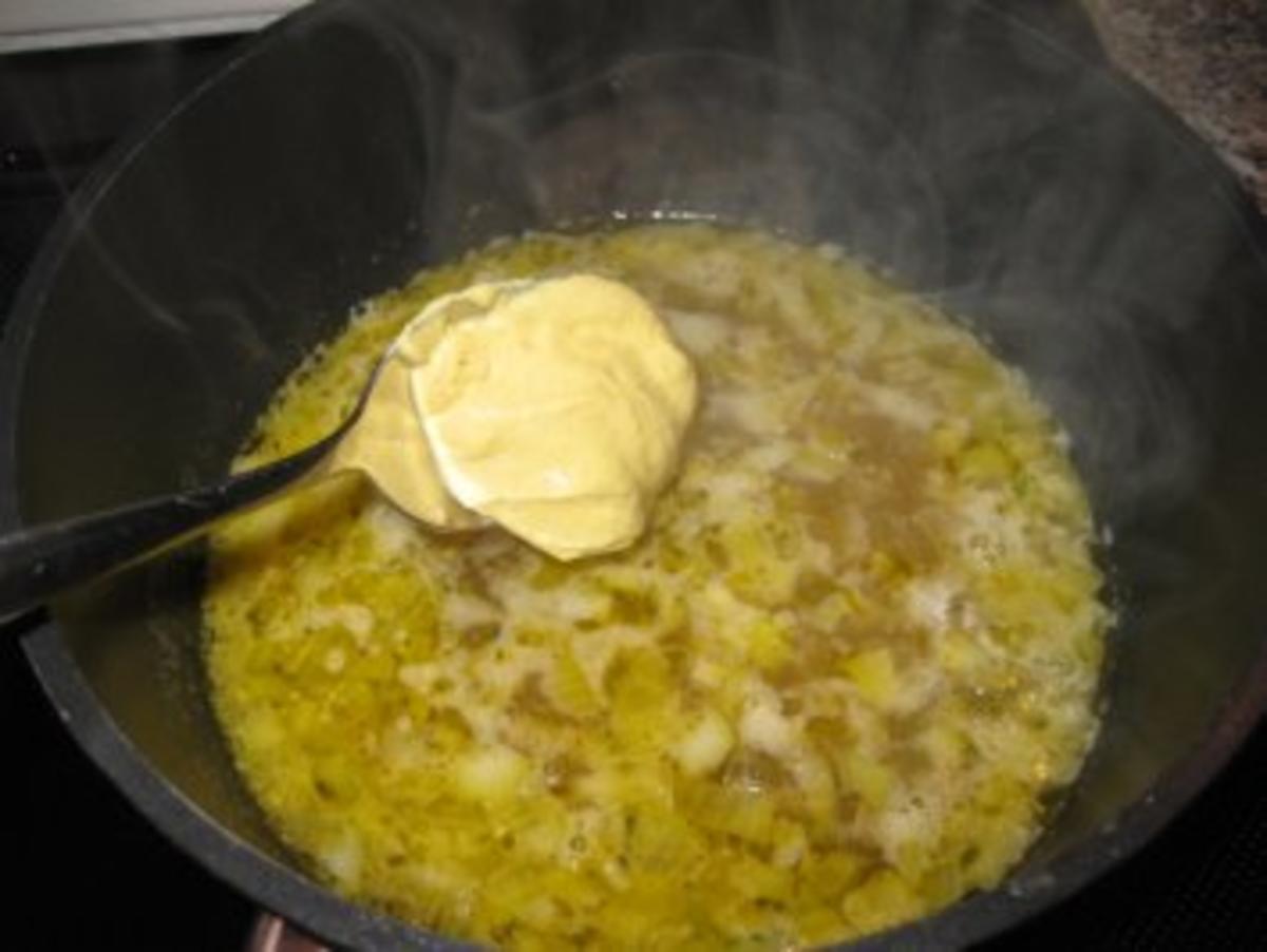 Spargel mit einem Rucola-Käse-Senfsößchen - Rezept - Bild Nr. 5
