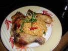 Hähnchenunterkeulen mit Gemüse und Reis - Rezept