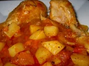 Tomatiger Hähnchentopf - Rezept