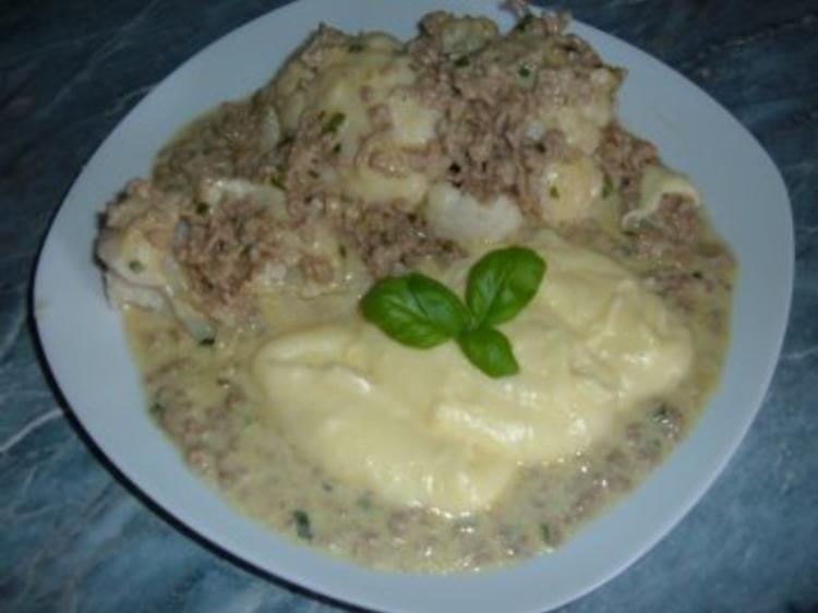 Blumenkohl mit Hackfleisch Soße - schnell &amp; einfach - von SCHNEEROSE