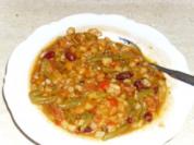 S U P P E   -  bohnensuppe,      meine serbische  ...... - Rezept