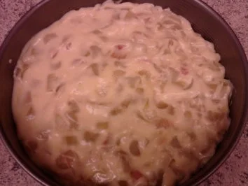 Rezept: Rhabarber-Kuchen mit Pudding Bild Nr. 7 Rhabarber-Kuchen mit Pudding - Rezept - Bild Nr. 7