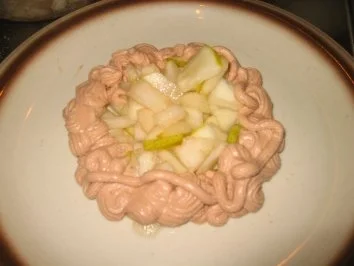 Rezept: Dessert: Birnenmix mit Nutellasahne.... Bild Nr. 2 Dessert: Birnenmix mit Nutellasahne.... - Rezept - Bild Nr. 2