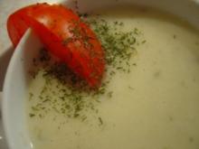 Fischcreme-Suppe aus Seelachsfilet - Rezept