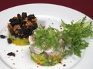 Rezept: Ceviche mit Mango-Avocado-Tatar Ceviche mit Mango-Avocado-Tatar - Rezept