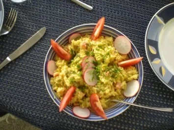 Reissalat mit Curry - Rezept