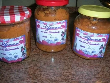 Ajvar - die total leckere Beilage zu so vielem, besonders zur Balkanküche  (meine Variante - Rezept