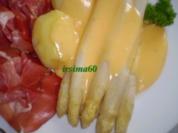  Spargel klassisch mit Hollandaise und Schinken - Rezept