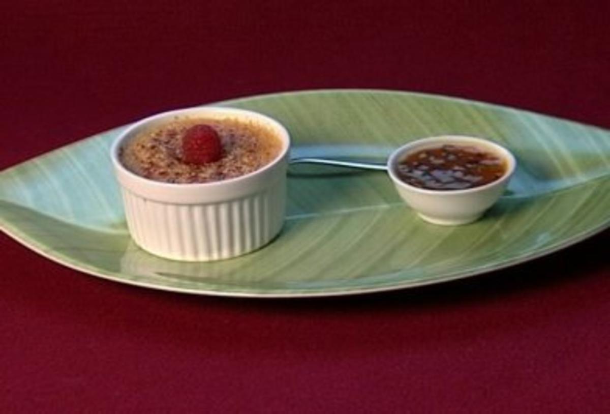 Bilder für Tonka-Crème brûlée mit Passionsfrucht (Marie Amière) - Rezept