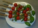 Buffets: Tomaten-Mozzarella-Spieße - Rezept