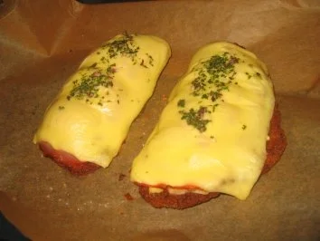 Fleisch: Reste Schnitzel überbacken! - Rezept - Bild Nr. 2