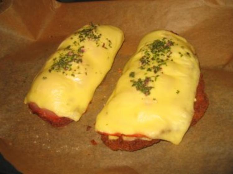Fleisch: Reste Schnitzel überbacken - einfach - 44 kcal/100g