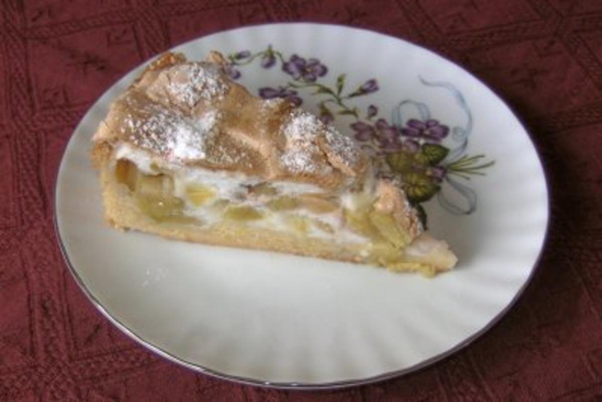 Bilder für Rhabarberkuchen mit Eier und Butter - Rezept