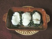 Seelachs mit Blattspinat und Mozarella überbacken - Rezept