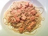 7 - Minuten - Lachs - Sauce zu Pasta - Rezept