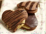 Schoko-Marzipan-Herzen - Rezept