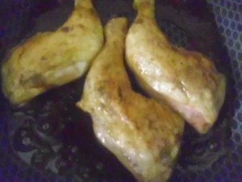 Hähnchenkeulen im Gemüsenest ~ SEBZELI TAVUK BUDU - Rezept - Bild Nr. 4