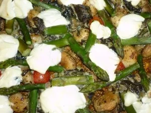 Rezept: Spargel - Hackfleischpizza Bild Nr. 2 Spargel - Hackfleischpizza - Rezept - Bild Nr. 2