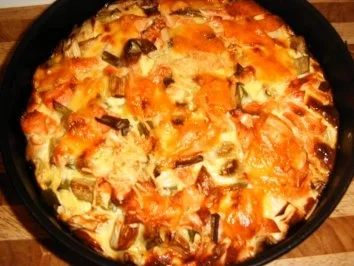Spargel-Räucherlachs -Quiche - Rezept