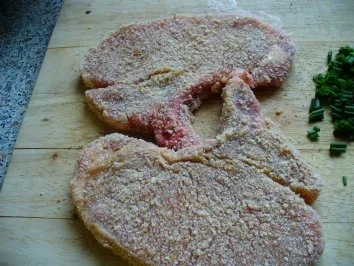 scharfes Kotelett mit Gemüseomelett - Rezept - Bild Nr. 4