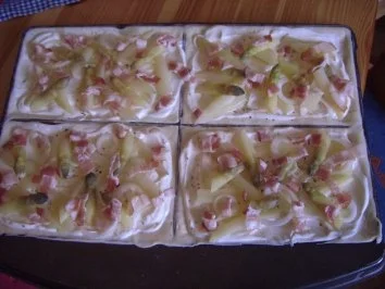 Rezept: Spargelpizza Bild Nr. 5 Spargelpizza - Rezept - Bild Nr. 5