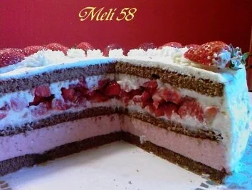 Backen: Erdbeer-Mascarpone-Sahnetorte - Rezept