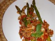 Gratinierter grüner Spargel - Rezept