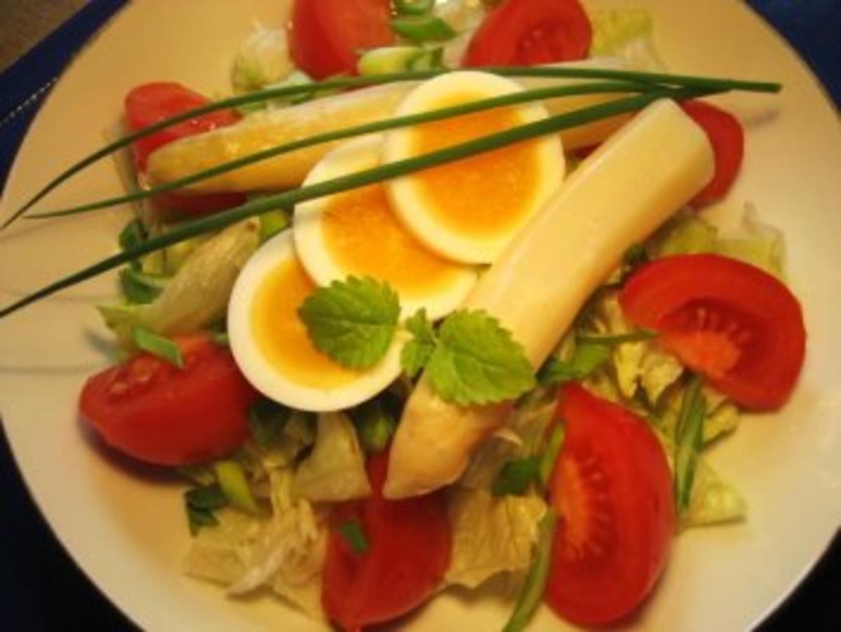 Knackfrischer Salat zum Spargelsüppchen ... - Rezept - Bild Nr. 4