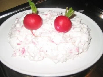 Brotzeit/ Snack: Radieserl Quark - Rezept