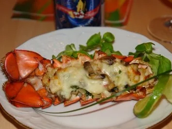 Rezept: Hummerschwänze überbacken Hummerschwänze überbacken - Rezept