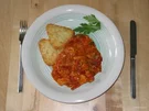 Rezept: Putengeschnetzeltes mit Rösti Putengeschnetzeltes mit Rösti - Rezept