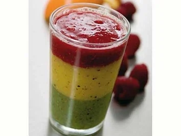 Green-Yellow-Red Smoothie oder Jamaica Smoothie - Rezept
